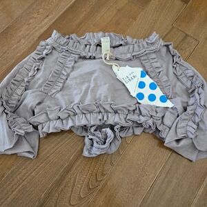 Tia Cibani Kids Samba Layering Wrap Blouse Beet Purple Ruffle Top Size 2 NEW